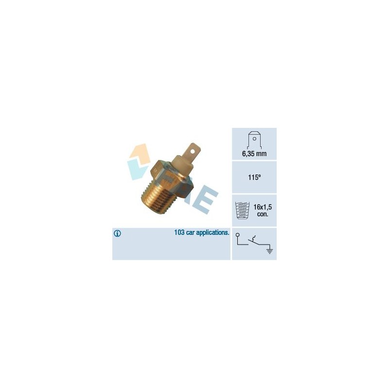 FAE 35070 Interruptor de temperatura, testigo de líquido refrigerante