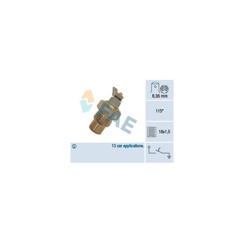 FAE 35080 Interruptor de temperatura, testigo de líquido refrigerante