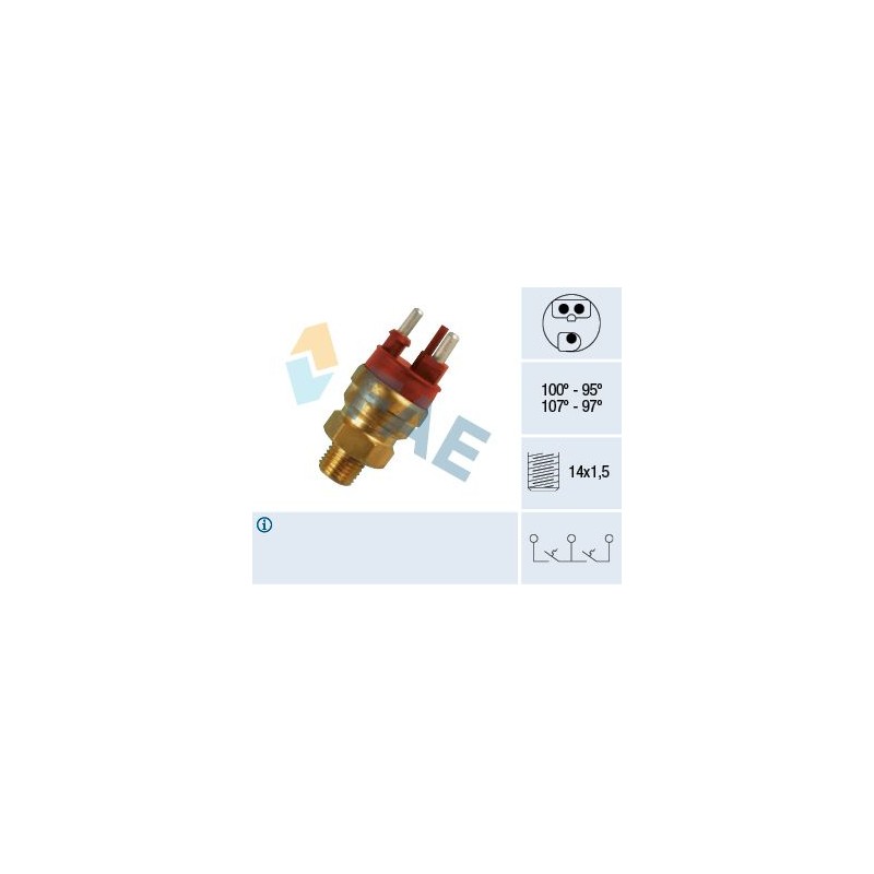 FAE 38120 Interruptor de temperatura, ventilador del radiador