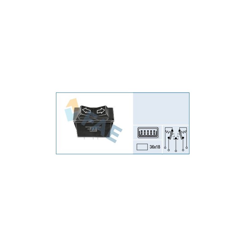 FAE 62550 Interruptor, elevalunas