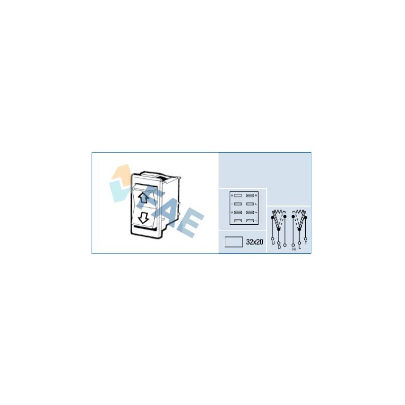 FAE 64180 Interruptor, elevalunas