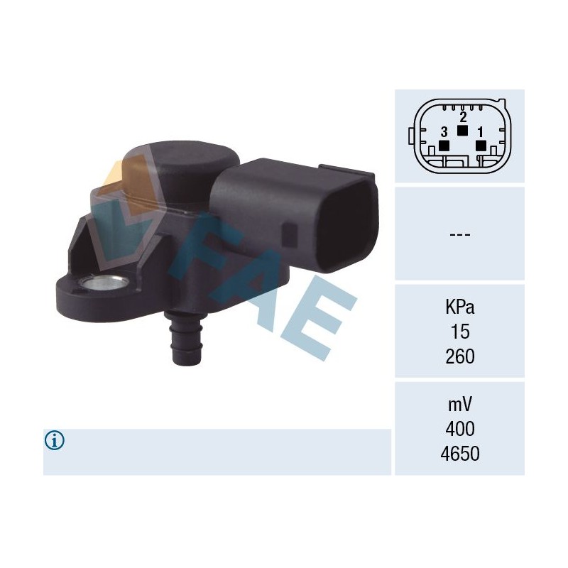 FAE 15074 Sensor, presión de sobrealimentación