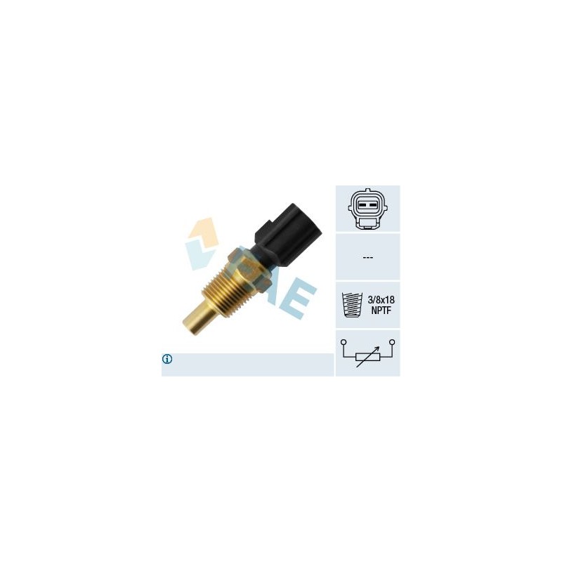 FAE 33755 Sensor, temperatura del refrigerante