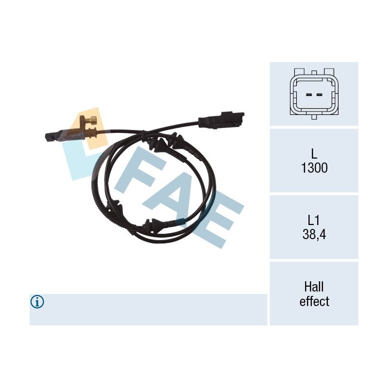 FAE 78089 Sensor, revoluciones de la rueda