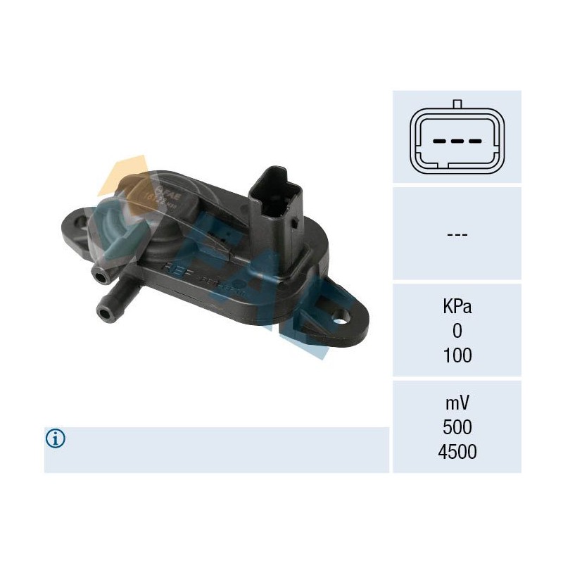 FAE 16122 Sensor, presión gas de escape