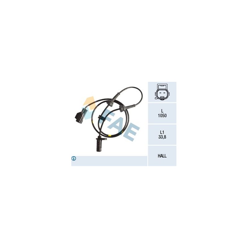 FAE 78184 Sensor, revoluciones de la rueda