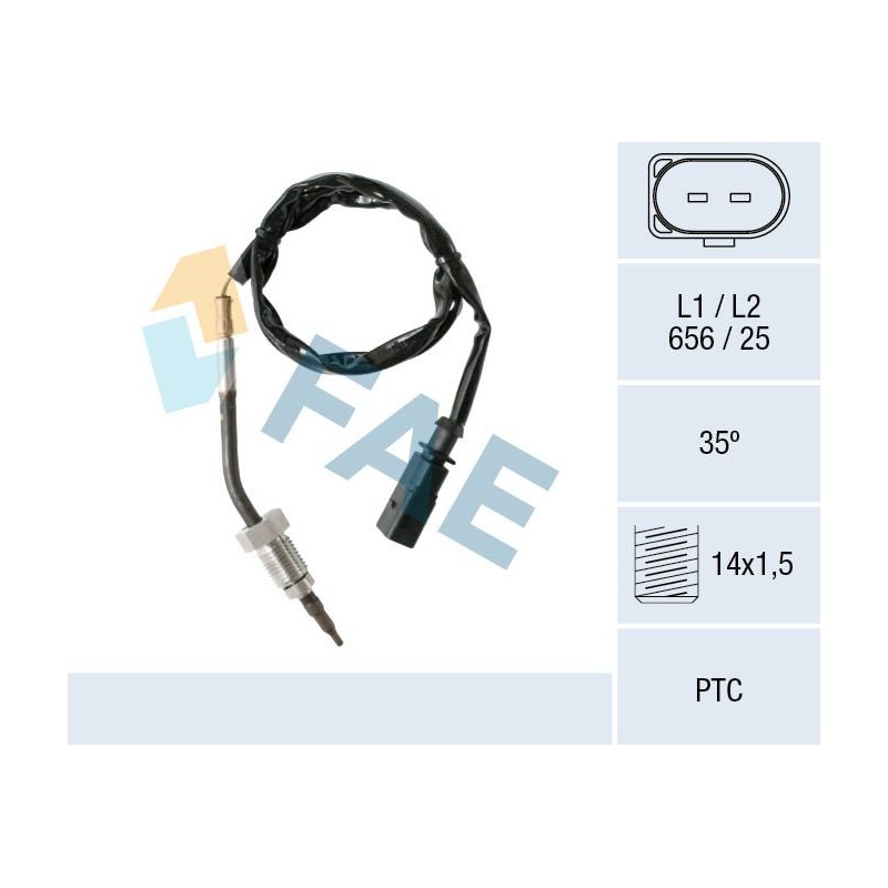 FAE 68001 Sensor, temp. gas escape