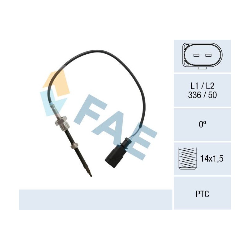 FAE 68025 Sensor, temp. gas escape antes de filtro de partículos
