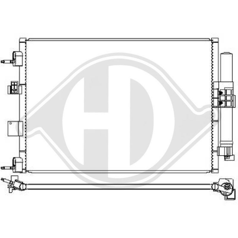 DIEDERICHS DCC1981 Condensador, aire acondicionado - 1
