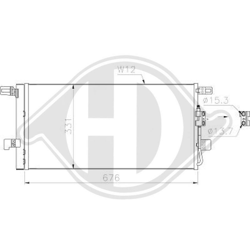 DIEDERICHS DCC2040 Condensador, aire acondicionado - 1