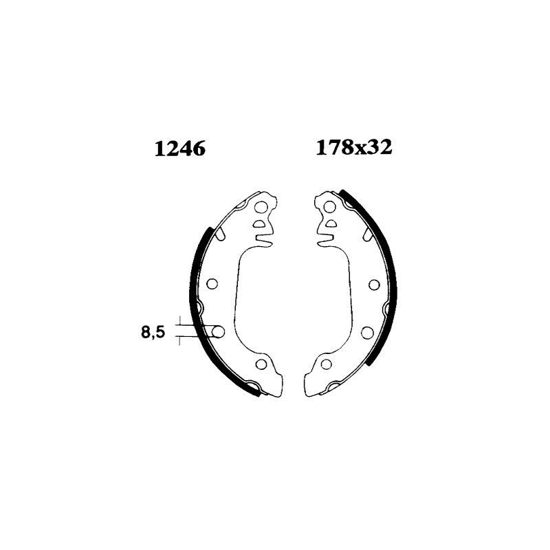 BSF 6026 Kit frenos, freno de tambor