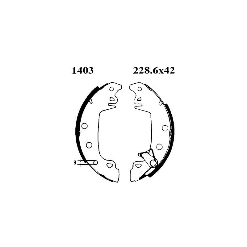 BSF 6040 Kit frenos, freno de tambor