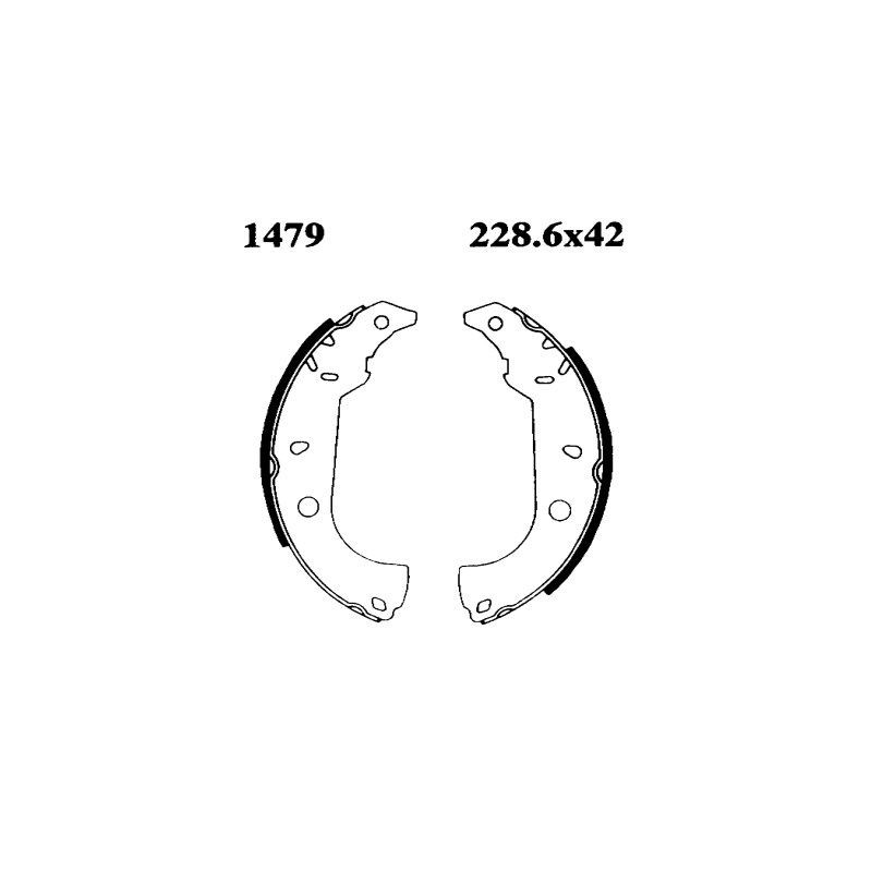 BSF 6132 Kit frenos, freno de tambor