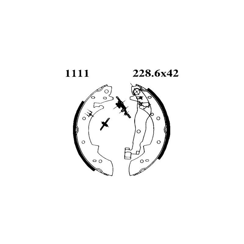 BSF 6208 Kit frenos, freno de tambor