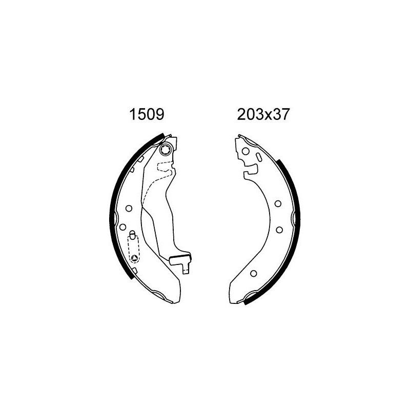 BSF 6228 Kit frenos, freno de tambor