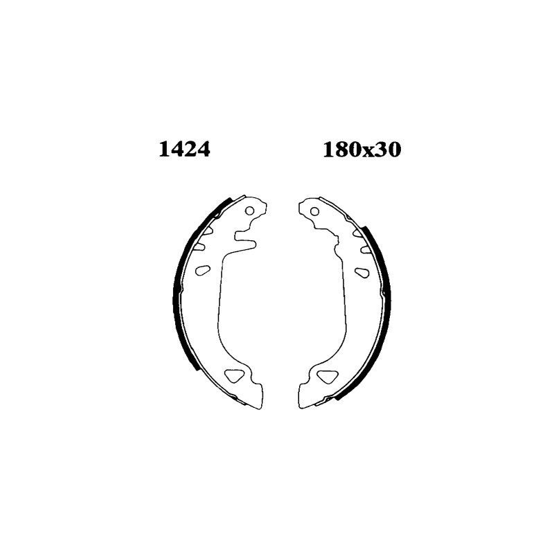 BSF 6237 Kit frenos, freno de tambor