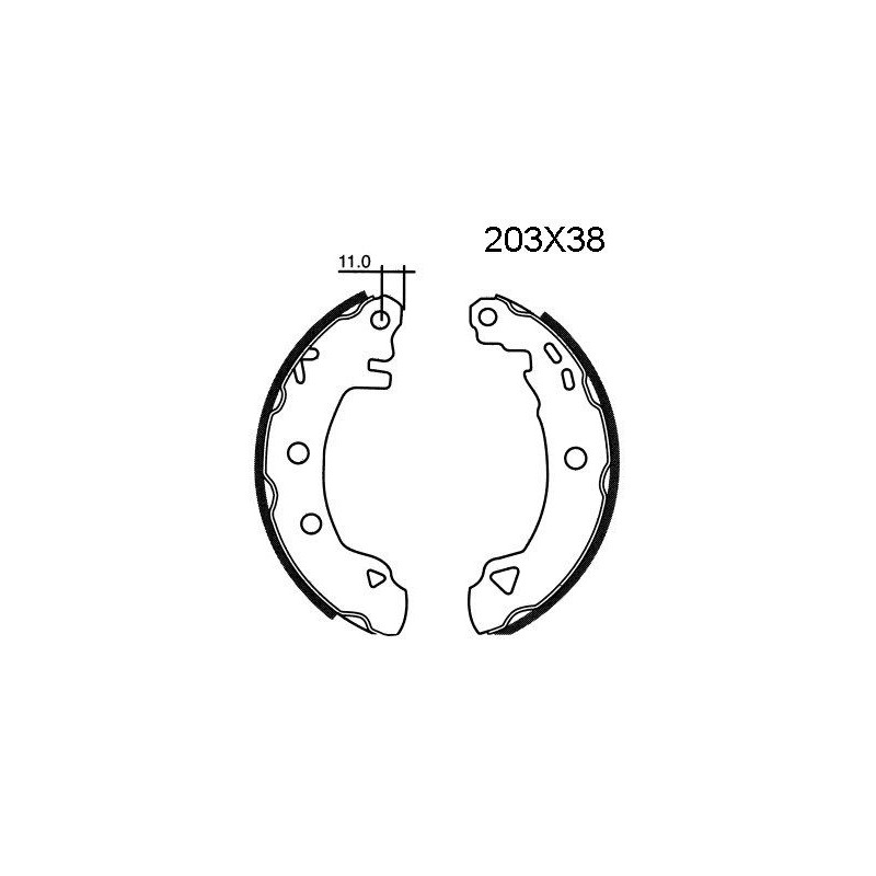 BSF 6303 Kit frenos, freno de tambor