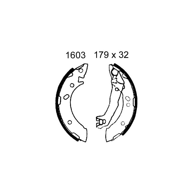 BSF 6412 Kit frenos, freno de tambor