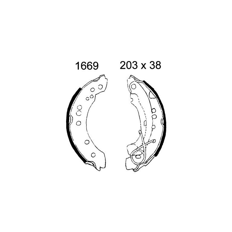 BSF 6443 Kit frenos, freno de tambor
