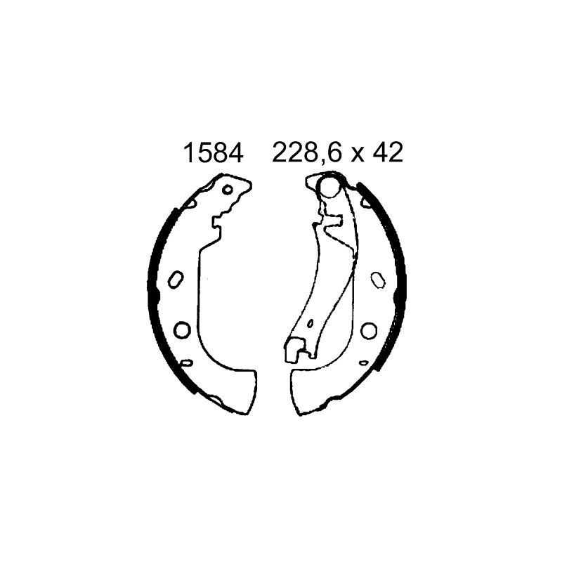 BSF 6450 Kit frenos, freno de tambor