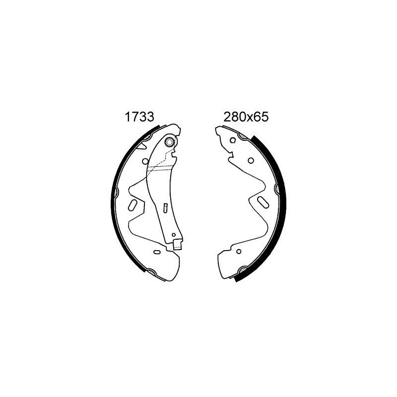 BSF 6600 Kit frenos, freno de tambor