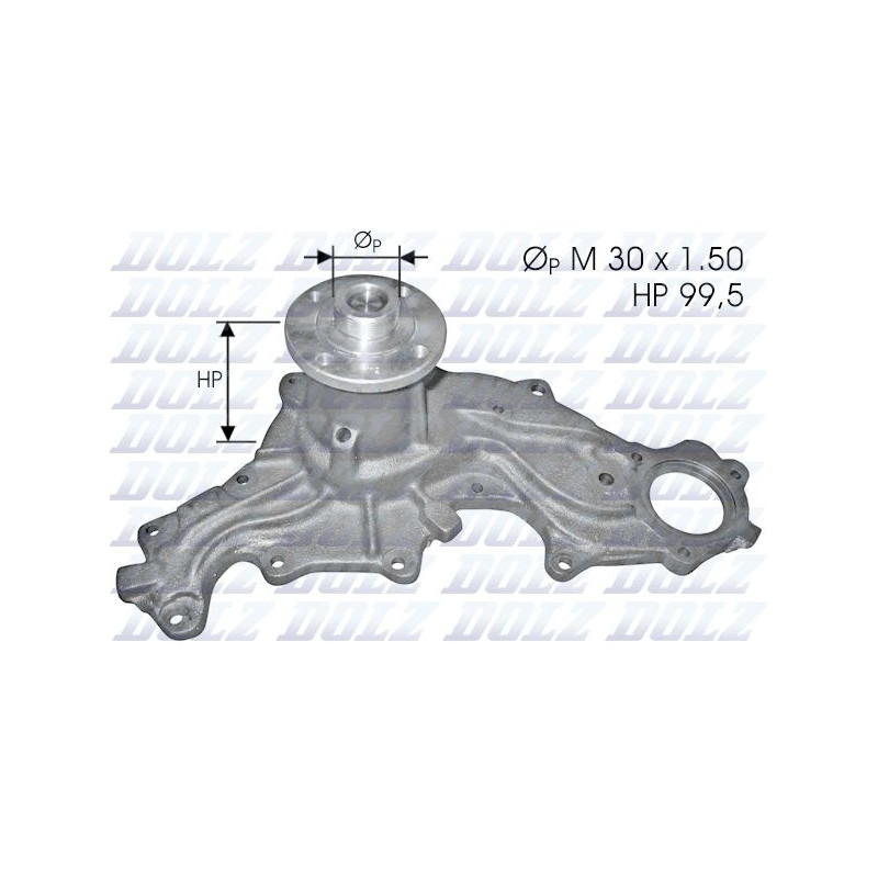 DOLZ F120 Bomba de agua, refrigeración del motor