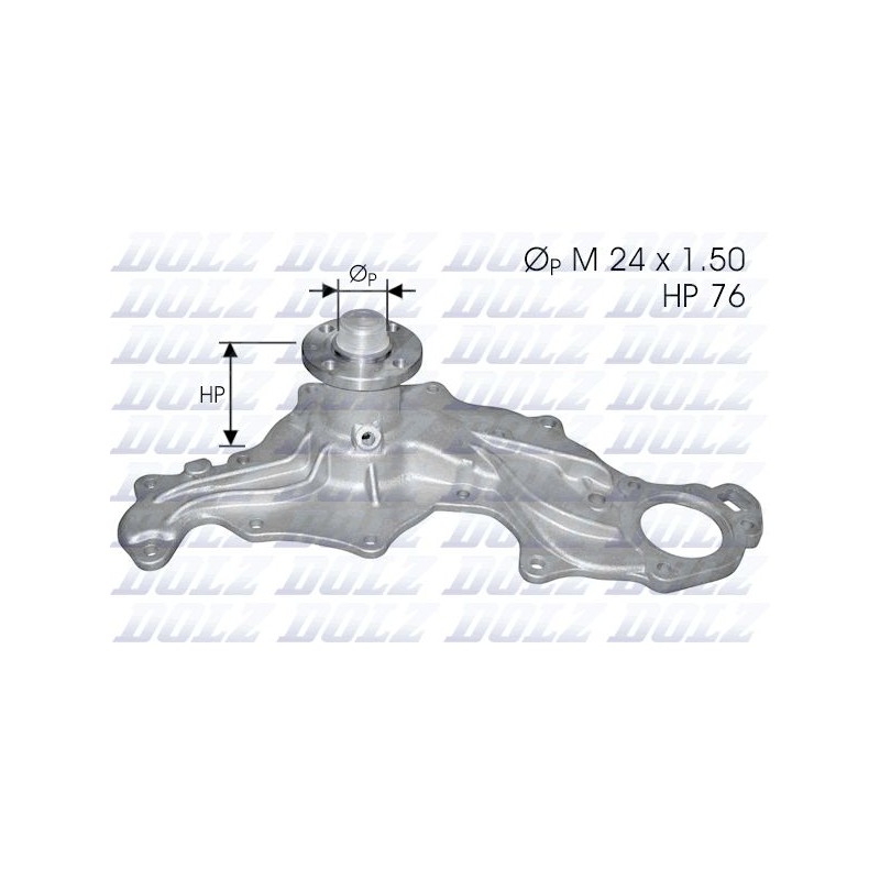 DOLZ F122 Bomba de agua, refrigeración del motor