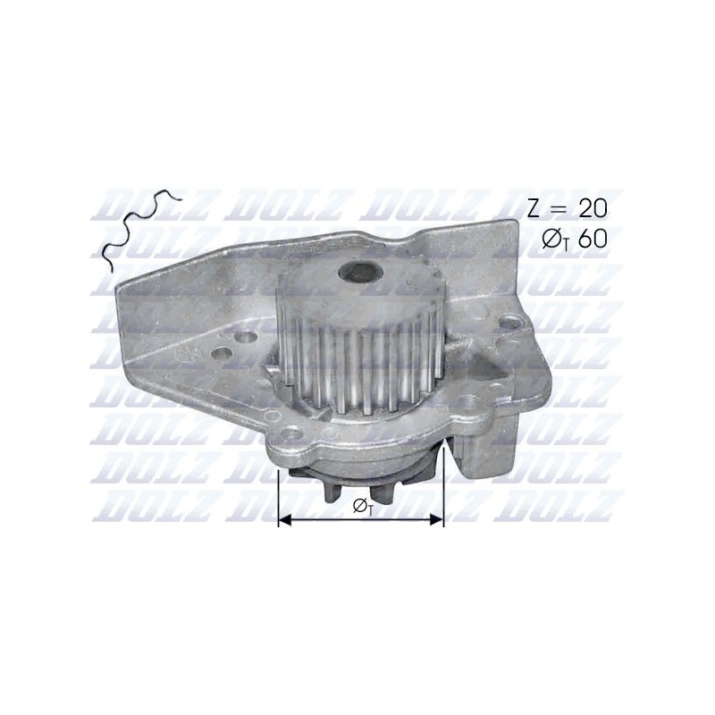DOLZ N405 Bomba de agua, refrigeración del motor