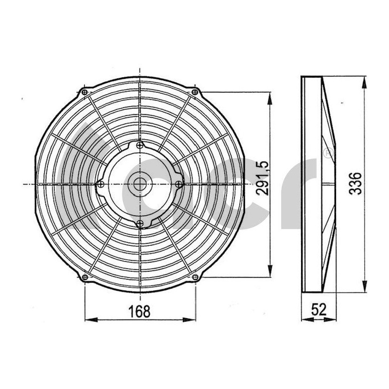 ACR 166028 Ventilador, refrigeración del motor