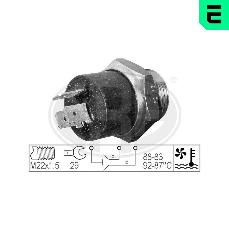 ERA 330203 Interruptor de temperatura, ventilador del radiador