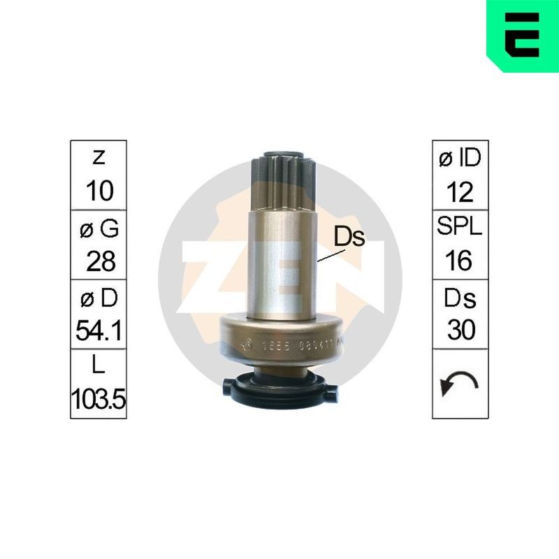 ERA ZN1655 Engranaje de rueda libre, arrancador