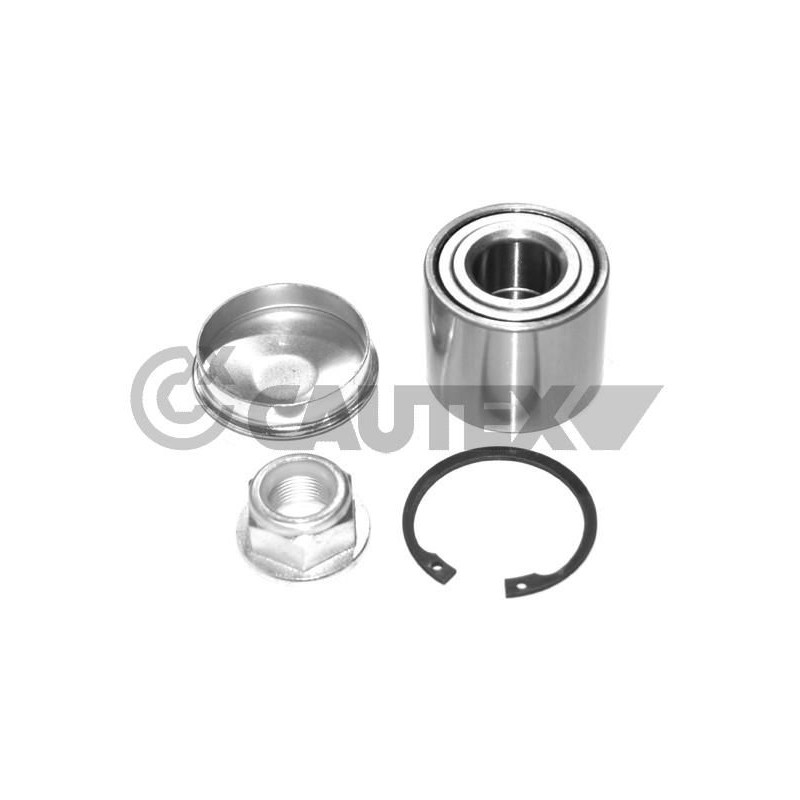 CAUTEX 021442 Juego de cojinete de rueda eje trasero ambos lados