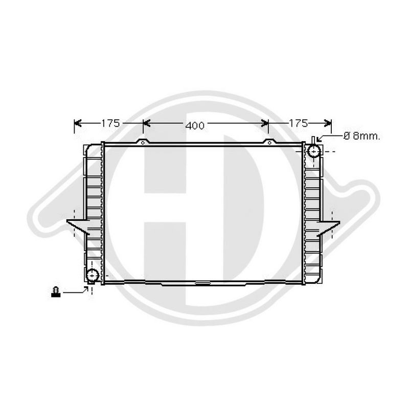 DIEDERICHS DCC1680 Condensador, aire acondicionado