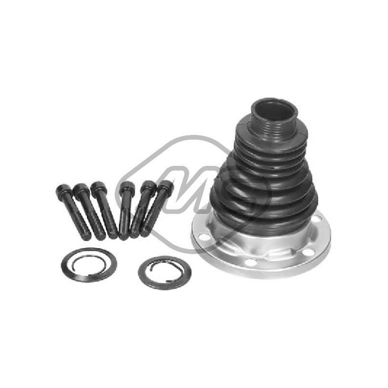 Metalcaucho 01192 Juego de fuelles, árbol de transmisión eje delantero, ambos lados