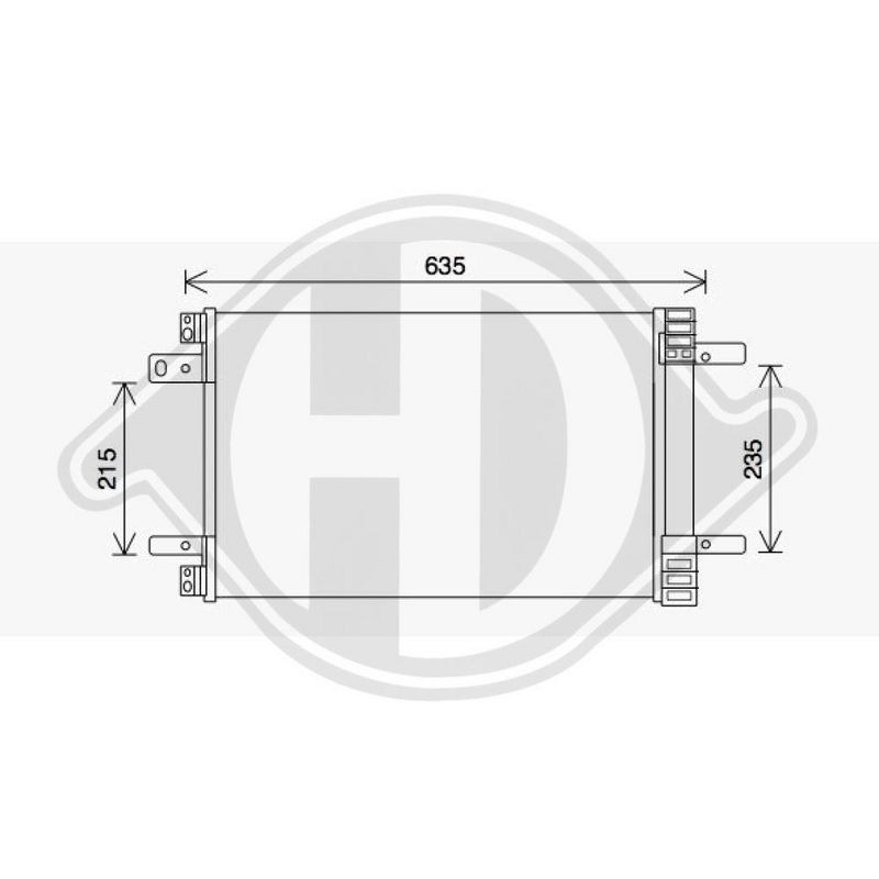 DIEDERICHS DCC2002 Condensador, aire acondicionado - 1