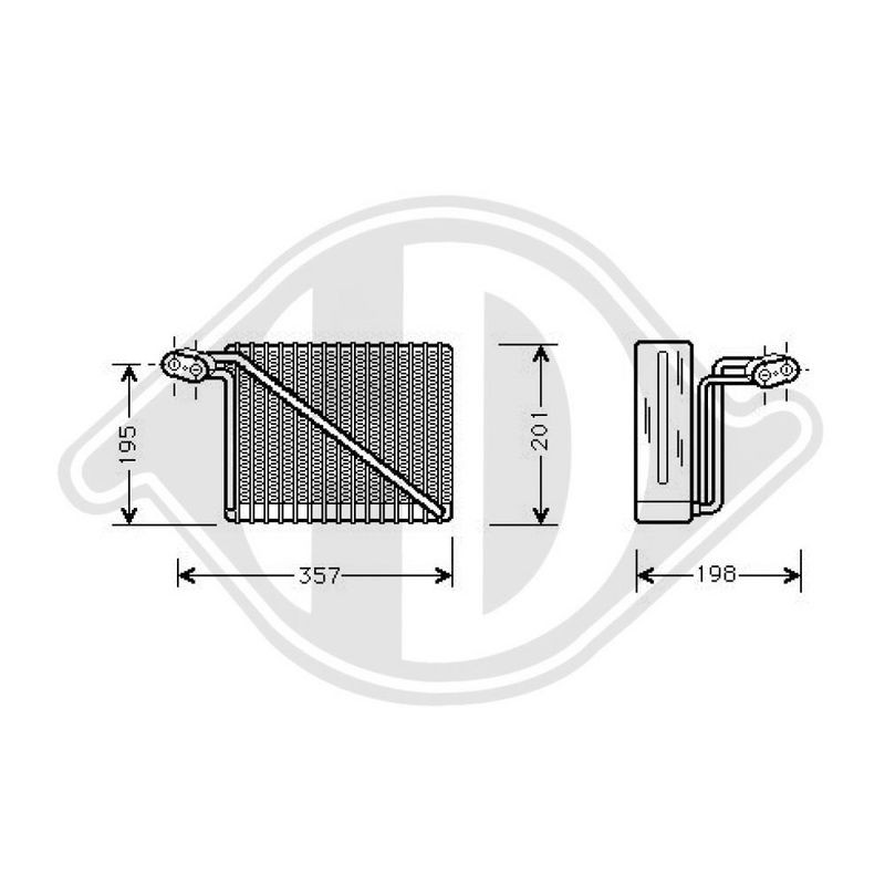 DIEDERICHS DCC1795 Condensador, aire acondicionado