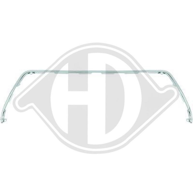 DIEDERICHS 6660047 Listón embellecedor/protector, panal de radiador delantero