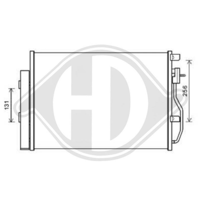 DIEDERICHS DCC1585 Condensador, aire acondicionado - 1