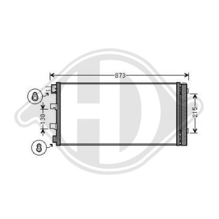 DIEDERICHS DCC1772 Condensador, aire acondicionado