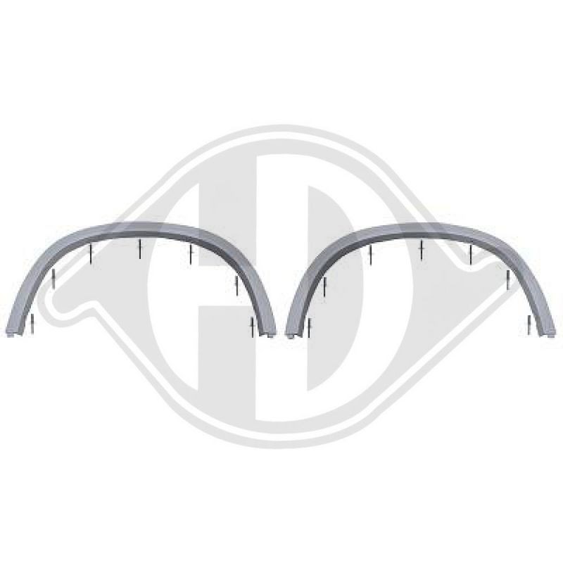 DIEDERICHS 1265467 Juego de listones embellecedores/protectores
