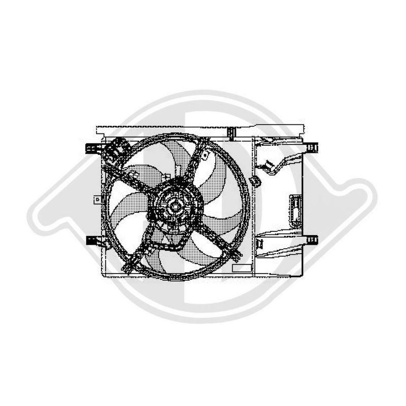 DIEDERICHS DCL1087 Ventilador, refrigeración del motor - 1
