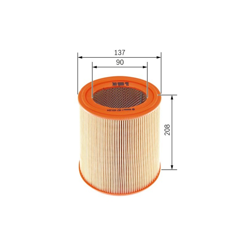 BOSCH 1 457 433 234 Filtro de aire