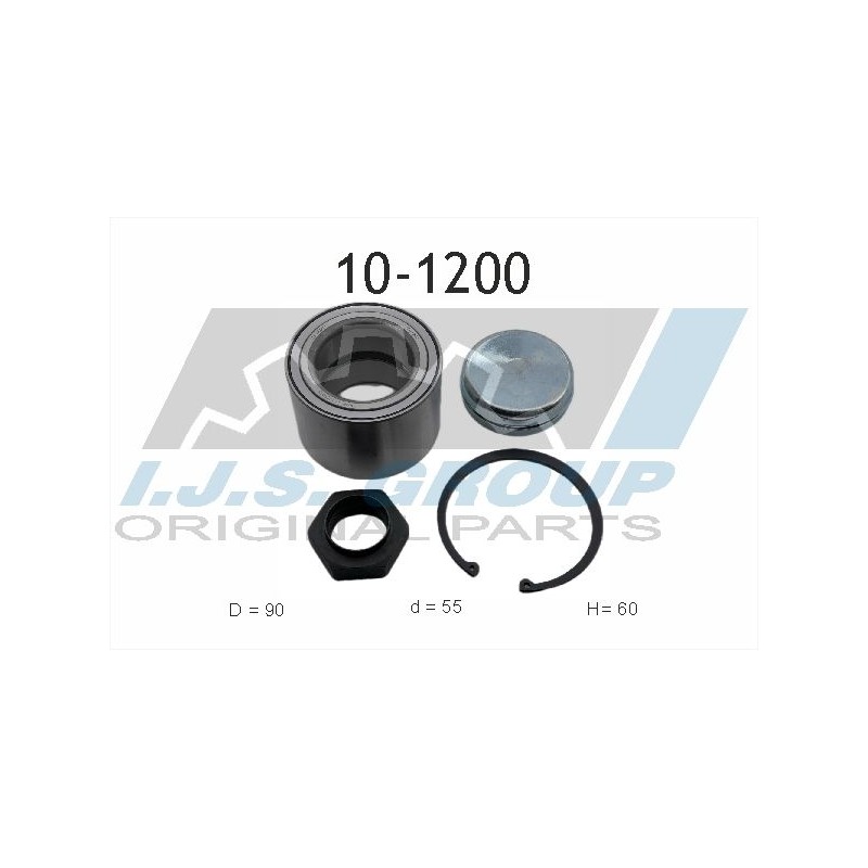 IJS GROUP 10-1200 Juego de cojinete de rueda izquierda