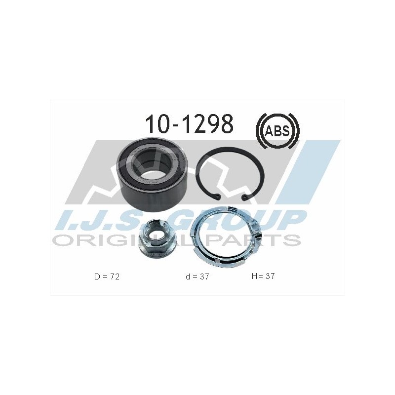 IJS GROUP 10-1298 Juego de cojinete de rueda izquierda