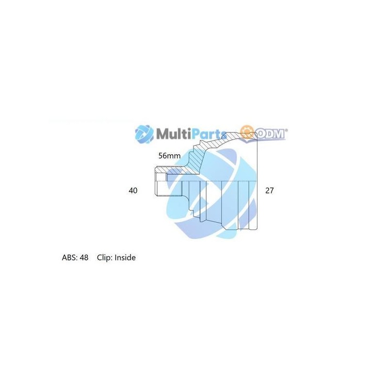 Multiparts 12-151980 Juego de articulación, árbol de transmisión