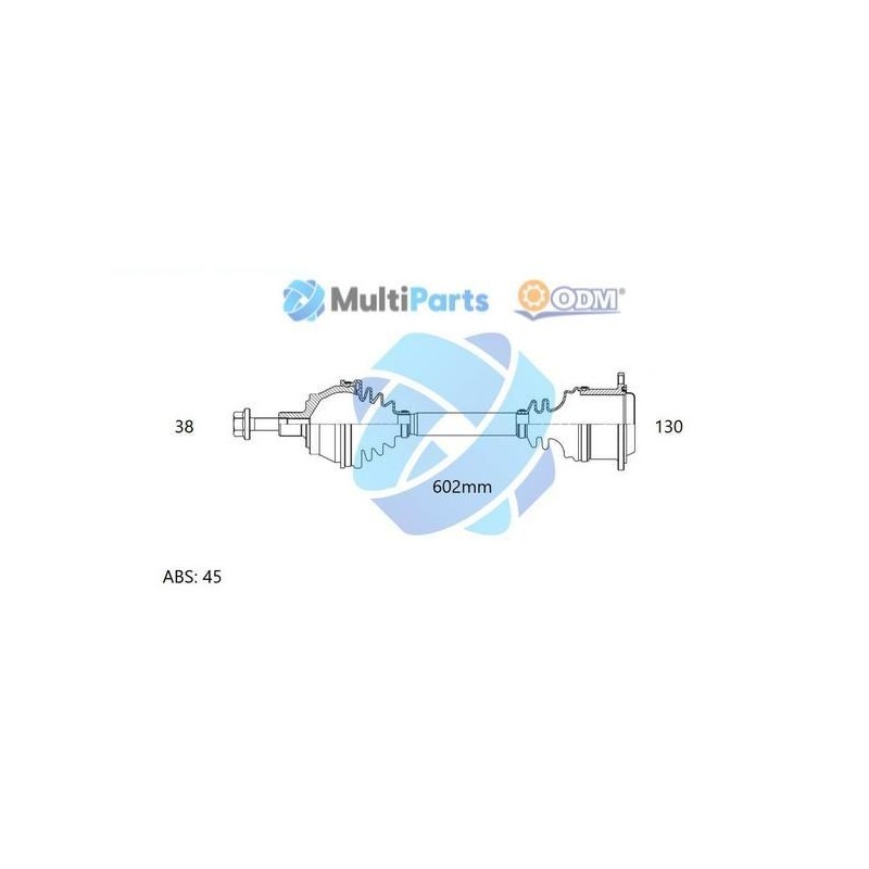 Multiparts 18-211241 Árbol de transmisión