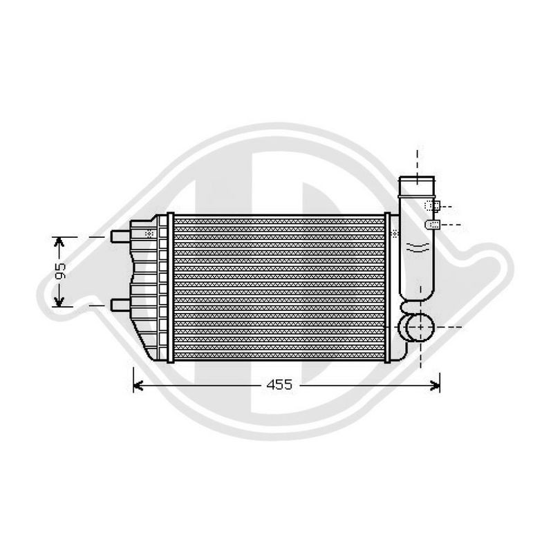 DIEDERICHS DCA1022 Radiador de aire de admisión - 1