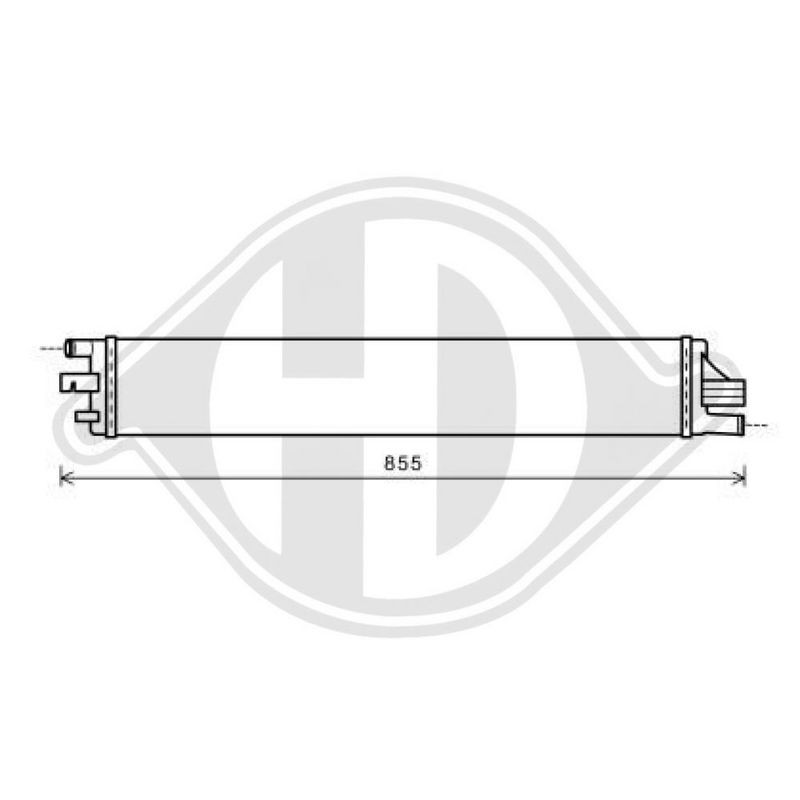 DIEDERICHS DCM2966 Radiador, refrigeración del motor - 1