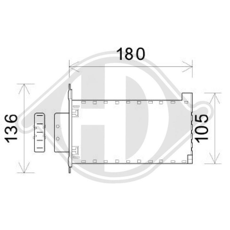 DIEDERICHS DCM3919 Radiador, refrigeración del motor