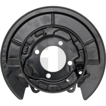 DIEDERICHS 9661851 Chapa protectora contra salpicaduras, disco de freno Atrás izquierdo